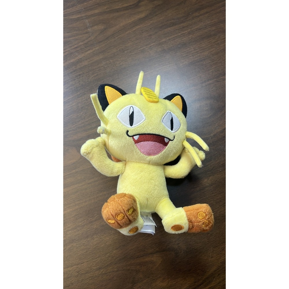 Pokemon Meowth 8" Plush Stuffed Animal Toy TOMY Nintendo Cat